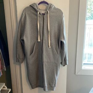 Oak + Fork oversized zipper hooded sweater